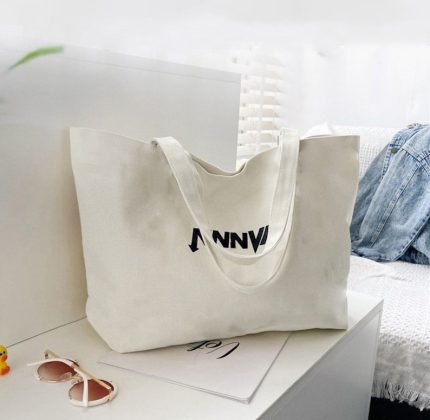 Personalized Embroidered Canvas Tote
